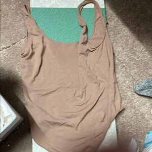 Tan Sleeveless Bodysuit